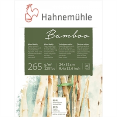 Bloco Para Aquarela Alemão Hahnemuhle - Bamboo Técnicas Mistas 24x32cm 265g/m² Contendo 25 Folhas - Ref: 10628540